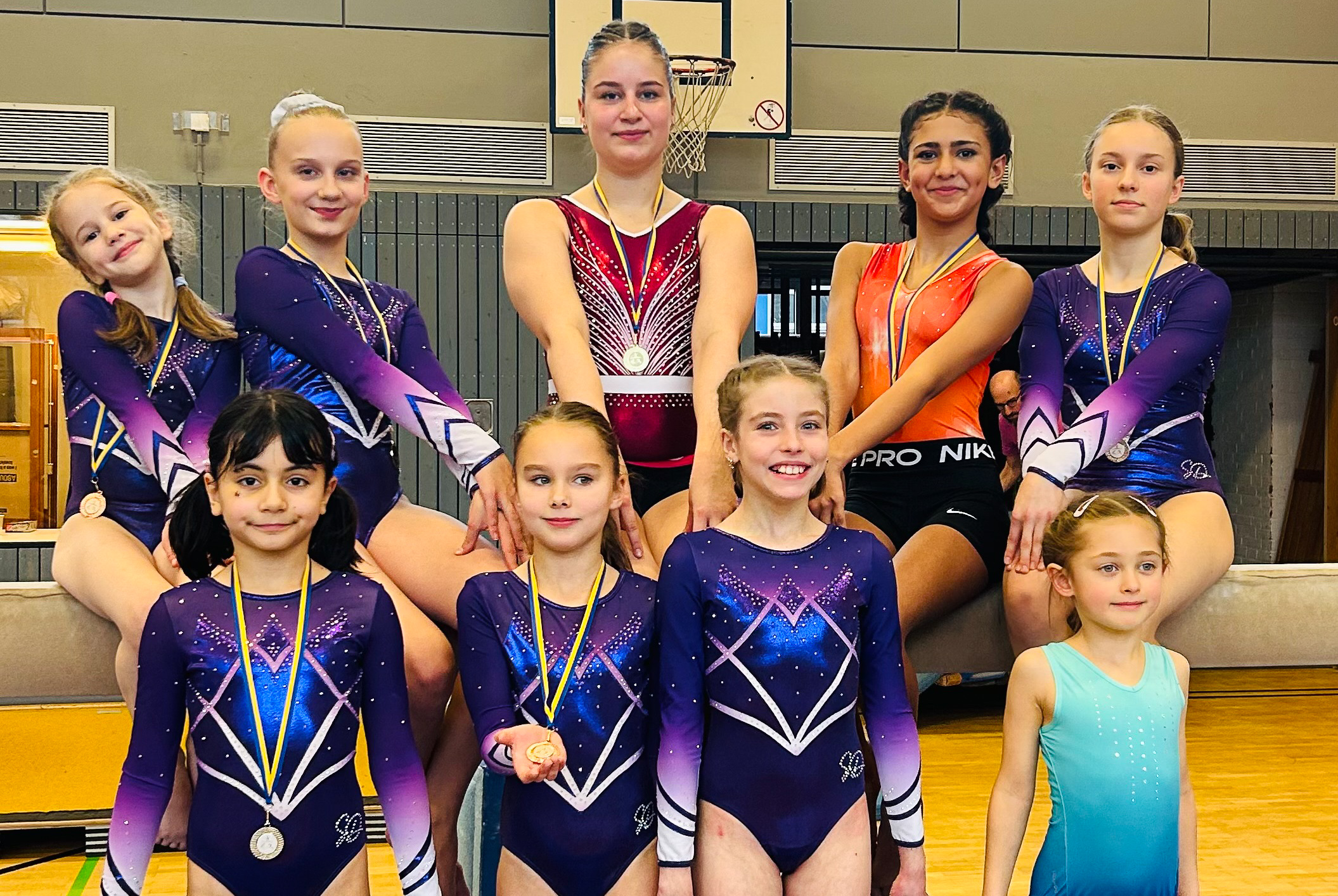 Die jungen Osdorfer Turnerinnen