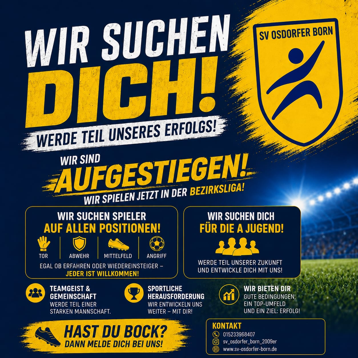 Wir suchen Dich! A-Junioren sucht Spieler